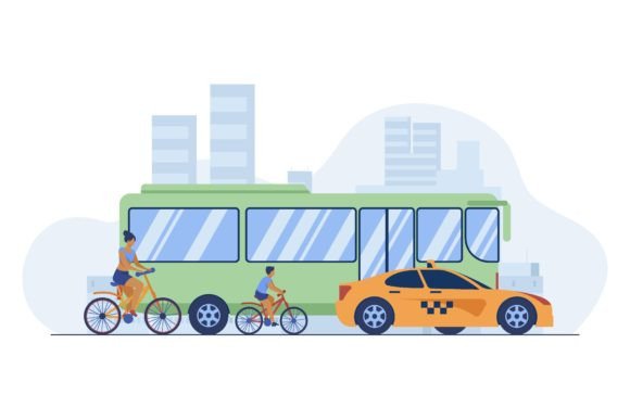 Bus, Taxi and Cyclist Driving on City Road: Capturing Urban Dynamism