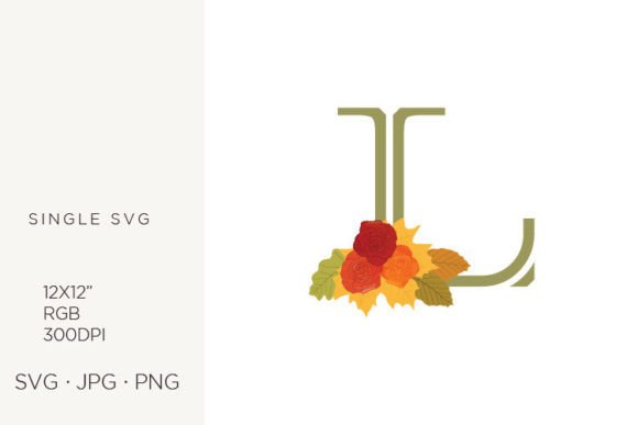 Rose Flowers As a Part of Letter L: A Versatile Vector Asset for Designers