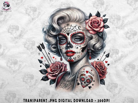 Vintage Glam Sugar Skull Lady: A Design Evaluation